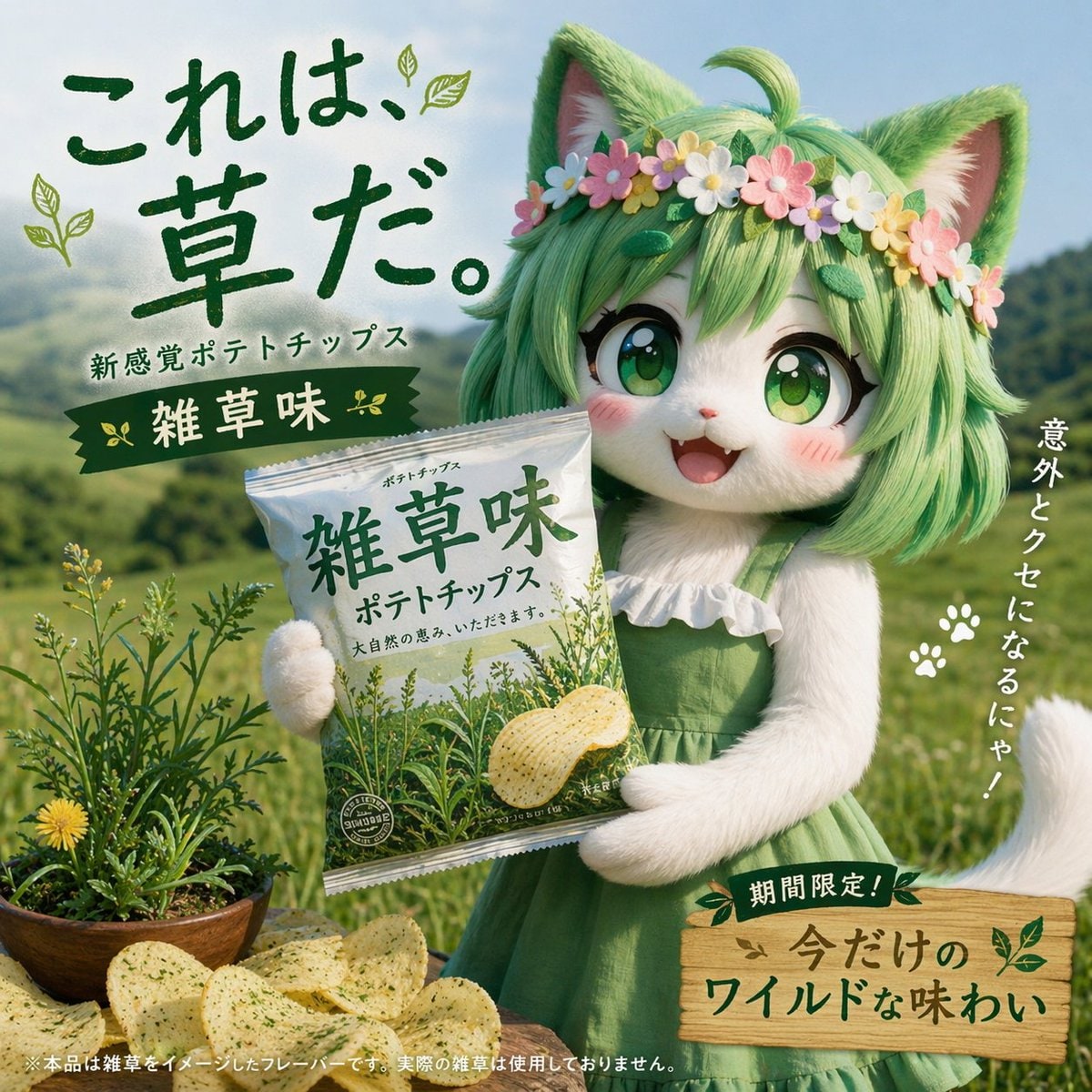 幽默的日本零食广告提示词