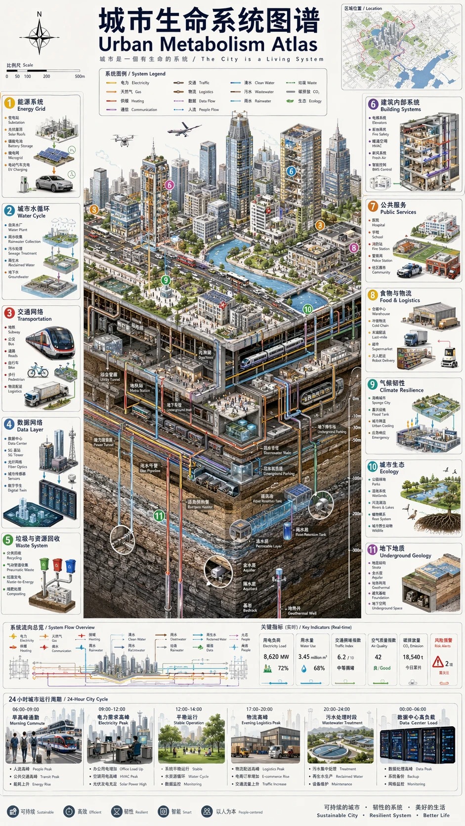 城市系统图谱信息图案例